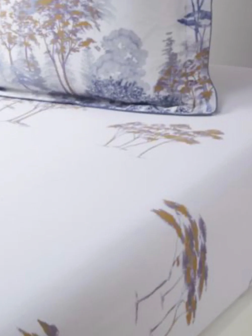 Yves Delorme Boréale Collection Flat Sheet NWT